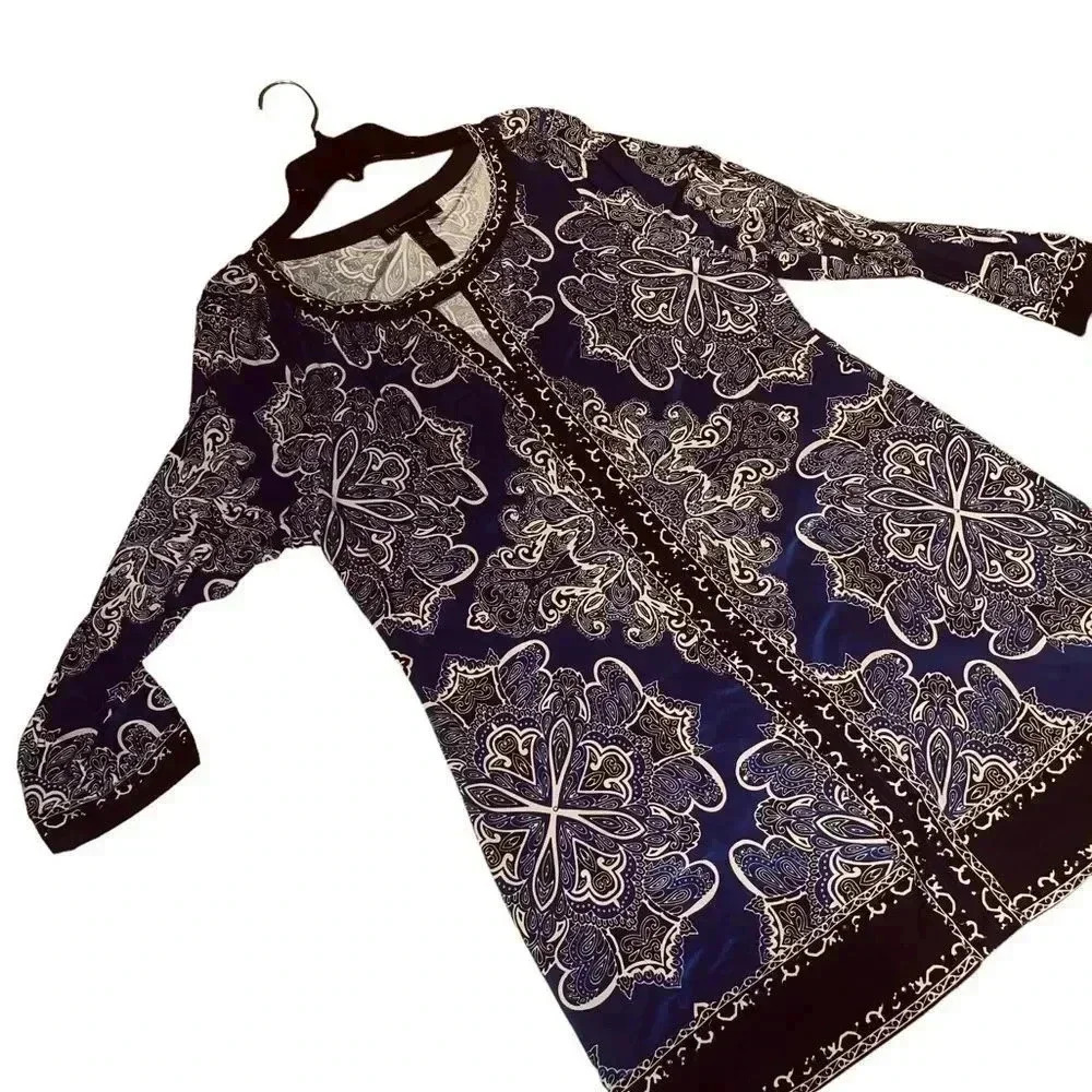 I.N.C beautiful long sleeve shirt dress - Picture 8 of 16